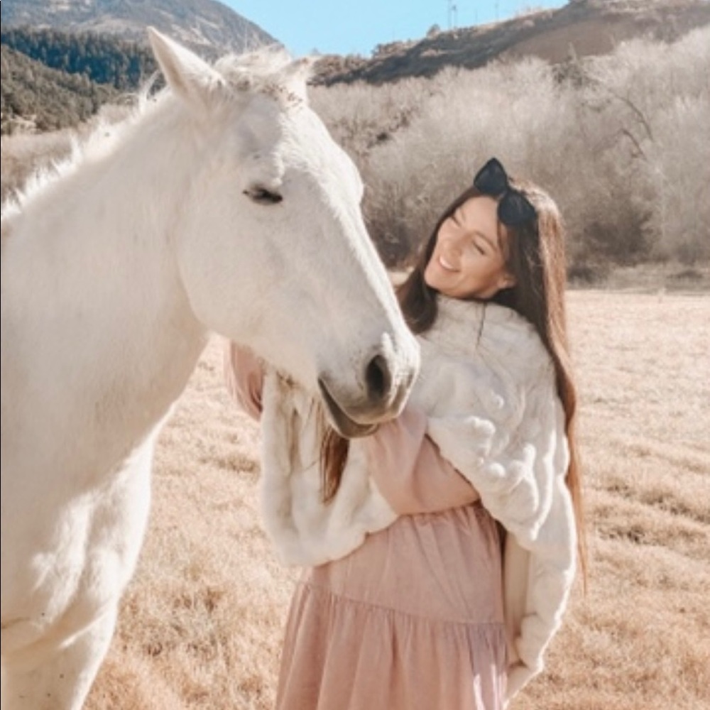 Donna Salyer’s Fabulous Furs poncho